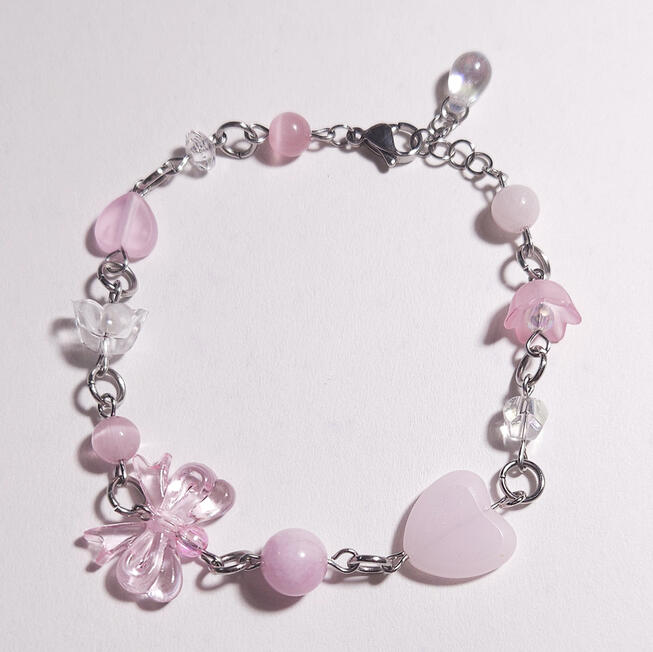 monochrome pink bracelet